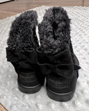 Black Fuzzy Boots