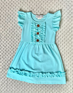 Blue Ruffle Dress