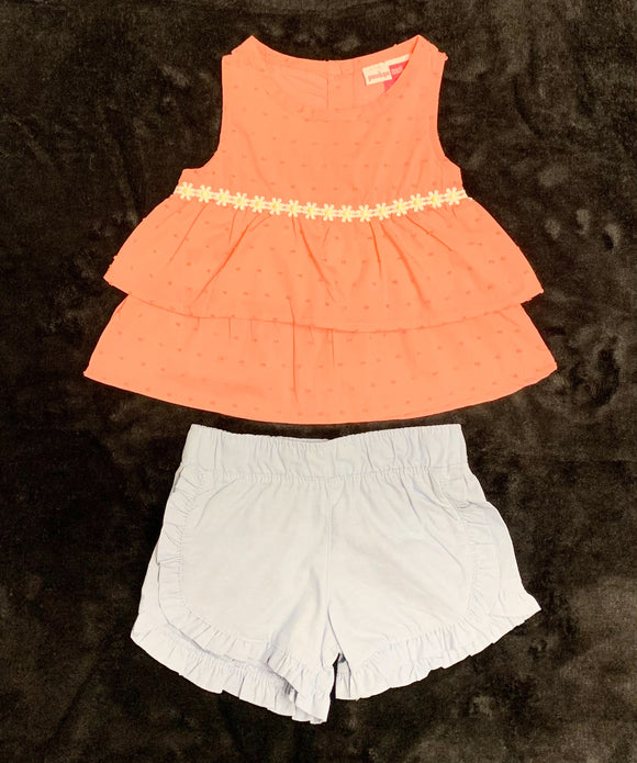 Coral w/ Daisy Detailing Set