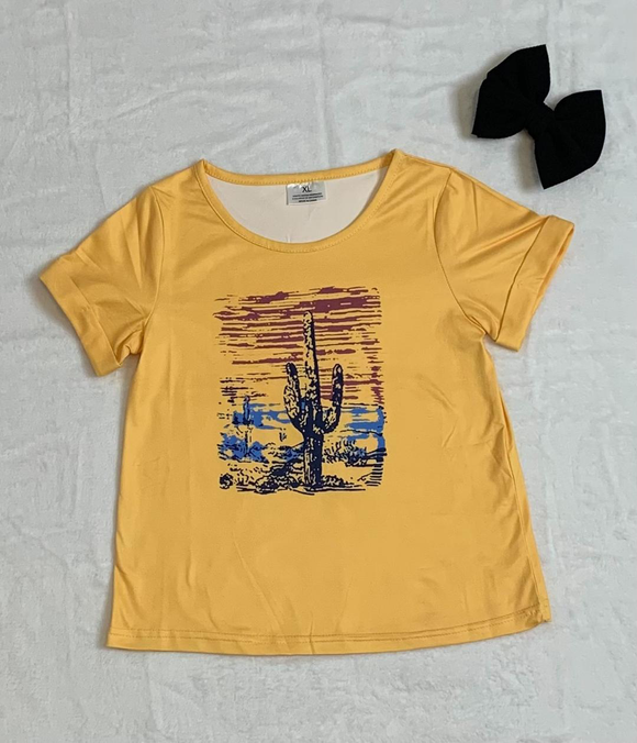 Yellow Cactus T Shirt